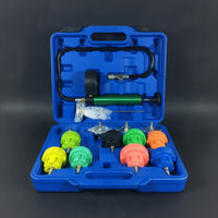14 Pieces Universal Cooling System Leak Tester Heavy-Duty Coolant Pressure Tester Portable Test Kit Accurate for Mechanics