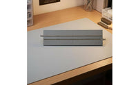 Metal Rails Wide Tram Track Section Joiners Straight Tram Track Grey