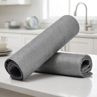 Thickened Magic Cleaning Cloth and Microfibre Cloth, Super-Absorbent Gray Cleaning Cloths for Glass, 30x30cm Reusable Streak Lint Towel