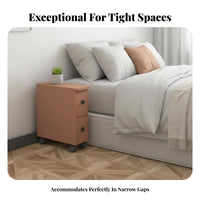 Space-Saving Narrow Gap Cabinet Mobile Design Household Storage Minimalist design Rolling Cart Multi-Functional for Apartment Dwellers, Homeowners, Students, Small Spaces, Gaps Between Furniture, Living Room, Bathroom