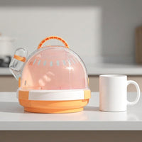Portable Hamster Cage and Small Pet Carrier, Round Shape Travel Hamster Cage with Transparent Lid, Outdoor Use Small Pet Travel Carrier Case