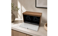 Automatic Watch Winder with LED Light 6-Slot Watch Winder Cabinet Silent Timepiece Low-Noise for Bedroom