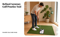 U-Shaped Cutout Golf Putting Mirror Reference Points Putting Practice Mirror Visual Feedback Training Aid Acrylic