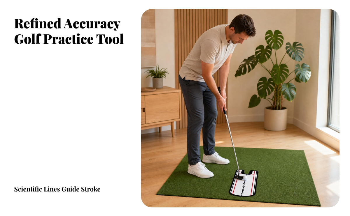 U-Shaped Cutout Golf Putting Mirror Reference Points Putting Practice Mirror Visual Feedback Training Aid Acrylic