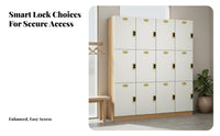 Employee Locker Scratch-Resistant Employee Storage Locker Heavy Duty Locking Storage Cabinet for Employees, Exercise Studio, Changing Room, Office