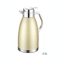 Stainless Steel Thermal Carafe Jug Double-Walled Hot Water Dispenser Pot Anti-Scald Thermal Carafe for Home