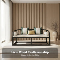New Chinese design Wooden Frame textile Couch Modern Minimalist Living Room Furniture serene Inspired Sofa Set Comfortable for Villa Owners, Interior Designers, Apartment Dwellers, display Home, Reception Area, Lobby, Office