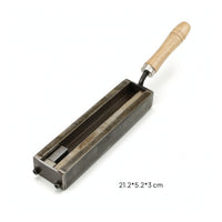 Metal Casting Form with Wooden Handle High Temperature Tool Long-Lasting