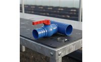 Drip Irrigation Tape Connector Resistant Drip Irrigation Shut off Valve Leak-Secure Tee Connector with Shut off Valves for Greenhouse, Garden