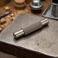 Knurled Grip Saxophone Repair Tool Machined Silver Finish Mouthpiece Adjustment Tool Polished Round Ends Wind Instrument Maintenance Kit Cylindrical for Workshop