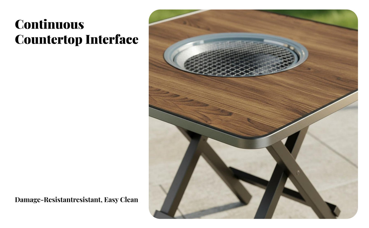 Portable Grill stand Foldable Folding Table Multi-Functional Outdoor gear for Street Vendors, Campers, Barbecues, outdoor meals, Backyard Gatherings