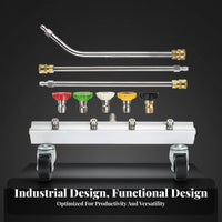 Pressure Washer Undercarriage Cleaner Full-Rotation Casters Car Undercarriage Cleaner Commercial Grade Car Underbody Washer for Professionals