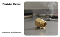 Pressure Washer Thread Adapter Wide Compatibility Steam Cleaner Hose Fitting Leak-Resistant Brass Nozzle Converter