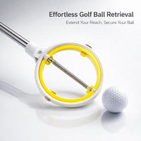 Golf Ball Retriever Telescopic, Stainless Steel Golf Ball Collector, Golf Ball Picker Upper to Avoid Bending, Golf Accessories for Golfers