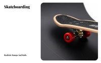 Novelty Gift Finger Skateboard Ramp Set Portable Fingerboard Skate Park Kit Combinable Design for Children, Teenagers, Indoors, Desktop