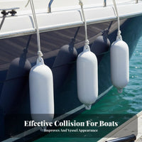 Inflatable Boat Bumper PVC Yacht Bumper Sturdy Duty Dock Bumper Reinforced Opening Lets Paired Opening Docking Buoy for Docks