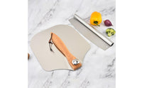 2 Pieces Aluminum Pizza with rocking Knife Wooden Handle Cooking Tools Easy Storage for Kitchen, Barbecue