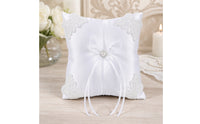 Satin Wedding Band Pillow Elegant Band Bearer Pillow Soft Easy to Carry for Bride