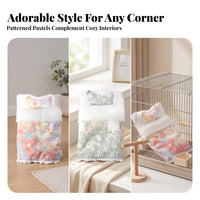 Soft Parrot Bed with Pillow Soft Bird Nest Bed Padded Bird Cuddle Nest Cozy for Parrots, Small Birds
