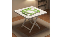 X-Shaped Support Folding Mahjong Table Tray-Like Foldable Square Table Compact Storage Recreation Furniture Metal Legs for Gaming, Small Spaces, Home Use
