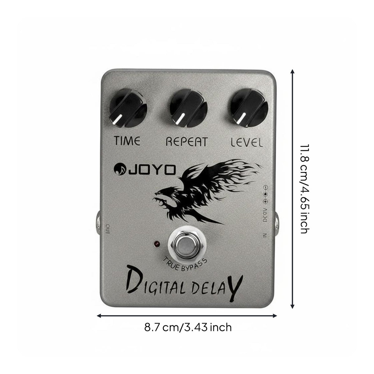 Classic Sound Electric Guitar Effects Pedal Compact Design Single Effect Pedal True Bypass Guitar Stompbox Lightweight for Guitarists, Musicians, Live Performance, Studio Recording, Music Practice