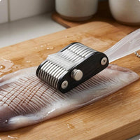 Transparent Handle Scoring Cutter Metal Blades Multi-Blade Cutter Enclosed Design Manual Food Cutter Hanging Chain