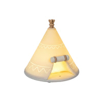 Warm Glow Tent-Shaped Night Light Type-C Charging Silicone Night Lamp Dimmable Home Lighting Portable
