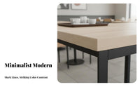 Long Bar Table Solid Wood Communal Dining Area Dining Table Versatile Commercial Furniture for Business Owners, Homeowners, Cafe, Kitchen