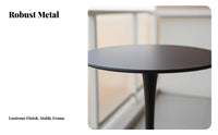 Minimalist Design Round Pedestal Cafe Set Modern Design Pub Table Backrest Support Home Furniture Versatile Use for Homeowners, Bar Owners, Adults, Balcony, Restaurant, Dining Room, Kitchen