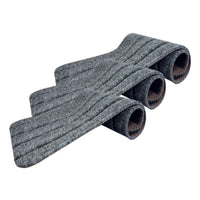 3 Pieces Hook and Loop Stair Step Cover Rounded Corners Step Covers Removable