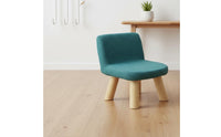 Removable Washable Cover Upholstered Kids Chair with Backrest Stable and Sturdy Toddler Low Stool with Back Support Kids Floor Chair for Toddlers, Bedroom, Playroom, Entryway