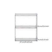 Large Capacity Dustproof Glassware Cabinet Strong Load Bearing Cup Storage Box Stackable Cup Organizer for Desktop, Kitchen Counter