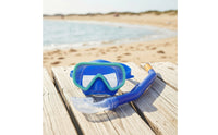 Kids Snorkel Set with Adjustable Strap Clear-Lens Water Sport Equipment for Pool
