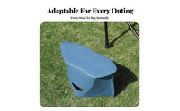 Slimline Design Flat-Folding Stool Lightweight foldable Seat Easy to Use space-saving Chair long-lasting for Travelers, Commuters, Travel, Outdoors, Commuting, Camping