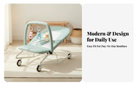 Versatile Rocking Bassinet Foldable Infant Seat Cleanable Cover Baby Infant Seat for Newborns, Young Children, Rest Time, Bedroom, Living Room