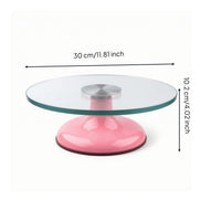 Rotating Cake Turntable Clear Decorating Turntable Smooth for Home Bakers