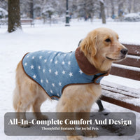 Machine Washable Winter Dog Jacket Easy On Remove Winter Dog Coat Adjustable Fit for Cold Weather, Daily Use, Outdoor Walks