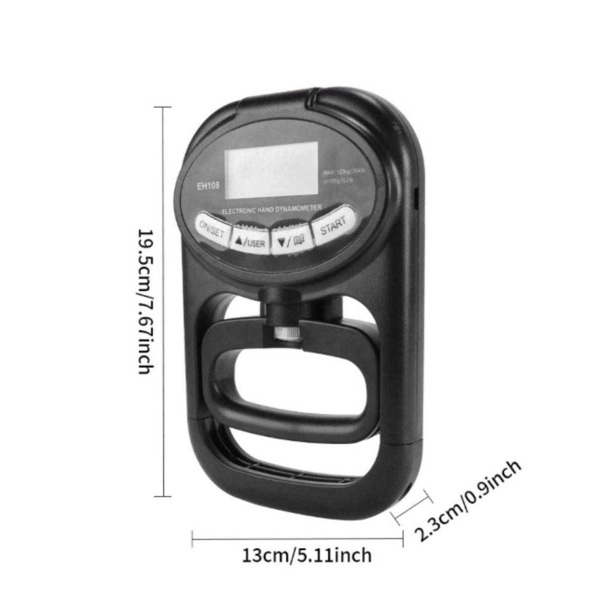 Grip Strength Tester with Digital Display Matte Hand Grip Strength Tester Compact Digital Hand Dynamometer for Climbers