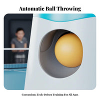 Solo Practice Table Tennis Pong Ball Machine Easy to Use Table Tennis Training Machine Lightweight Automatic Table Tennis Server Consistent for Children, Students, Beginners
