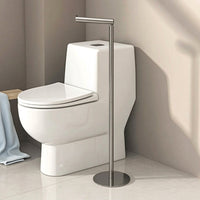 Unattached Standing Toilet Tissue Holder Freestanding Toilet Tissue Holder Stand Hardware Anti-Slip Slim for Bathroom