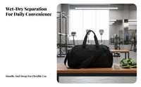 Water-Resistant and Dry Separation Travel Bag Large Capacity Gym Bag with Shoe Compartment Sturdy Material Travel Duffel Wet Pocket for Women, Workout