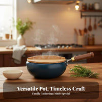 Uncoated Iron Pan Induction Compatible Uncoated Cooking Pan Traditional Chinese Saucepan Fast Heat Conduction for Home Cooks