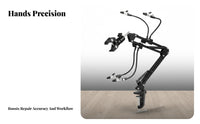 Hot Holder Adjustable Electronics Repair Stand Flexible Limb PCB Holder 360° Rotation Flexible Assist Arms Soldering Station