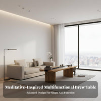 infusion Table with Integrated water display Modern Chinese & design Home Furnishing Circulating Water Feature for Homeowners, Adults, Meditation Space, Gatherings