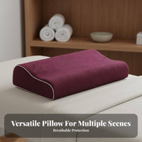 Slow Rebound Memory Foam Pillow Breathable Beauty Salon Headrest Skin-Friendly Material for Beauticians, Adults, Massage Table, Spa