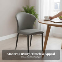 Light Luxury Design Upholstered Side Chair Soft Padding Household Furniture Comfortable Indoor Seating Ergonomic Backrest for Homeowners, Restaurant Owners, Interior Decorators, Dining Room, Kitchen, Reception Area, Home Office