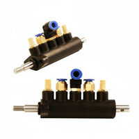 All Copper Joints Five-Way Pneumatic Control Valve Long-Lasting Construction Tire Changer Foot Pedal Valve High Strength Alloy Tire Dismounting Machine Air Switch Efficient Operation for Auto Repair Technicians, Mechanics