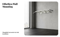 High Load Capacity Wall Mounted Pull-up Bar Heavy Duty Steel Wall Mounted Pull up Bar Space Saving Strength Training Equipment Anti-Slip Foam Grips for Fitness Enthusiasts, Adults, Athletes, Indoor, Garage, Doorway
