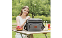 Portable Cooler Bag with Shoulder Strap Lightweight Soft-Sided Cooler Compact Insulated Lunch Bag Leakproof for Picnics