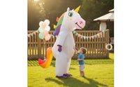 Inflatable animal Costume Tail Mythical Horse Character Costume Front Zipper for Adults